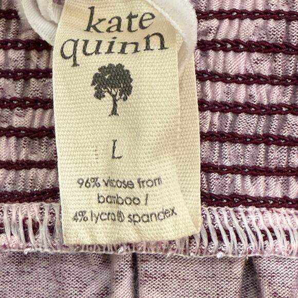 KATE QUINN Winnie Ruffle Tank Size Large NEW Roo Floral Fern Purple Soft Bamboo - Picture 5 of 8